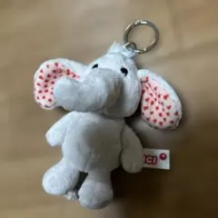 NICI ニキ ぞう ぬいぐるみキーホルダー 耳がハート