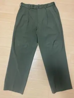 UNIQLO ユニクロ　タックワイドパンツ　オリーブ　Mサイズ