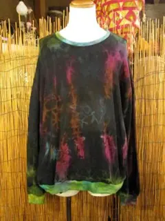 送料込み⑤新品＊男女兼用＊タイダイ染め＊コットン素材＊スウェット生地＊トレーナー