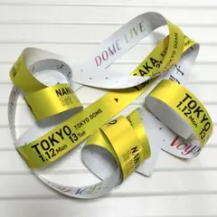 なにわ男子 1st DOME LIVE Voyage 銀テープ 黄色 長尾謙杜