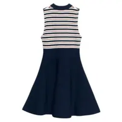 eimy istoire♡ボーダーコンビニット　ミニワンピース