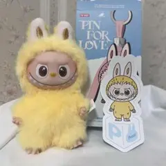 正規品 ラブブ PINFORLOVE イニシャル P 黄色