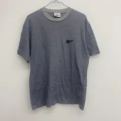Reebok リーボック メンズ　半袖Tシャツ グレー ボーダー　M な27のサムネイル