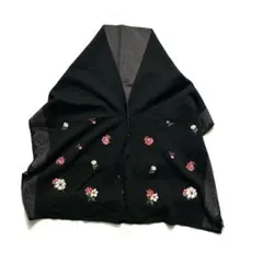 FEILERフェイラーショールマフラー ケープポンチョボタン付きのサムネイル
