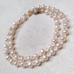 CT68　パール　水晶　ネックレス