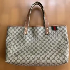 Gucci GGパターン トートバッグ ベージュ/ブラウン