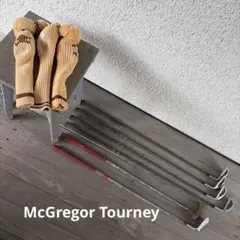 昭和レトロ　McGregor Tourney アイアンセット パター　カバー付のサムネイル