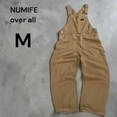 【B91】NUMIFE オーバーオール ダック生地 M ブラウン アメカジ 古着