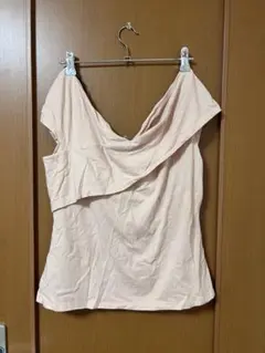 【美品】淡いピンク オフショルダー 半袖トップス