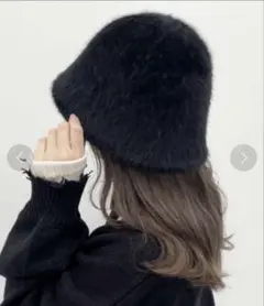 【公式サイト完売品】apres jour×ARIAZ シャギーバケハ ブラック