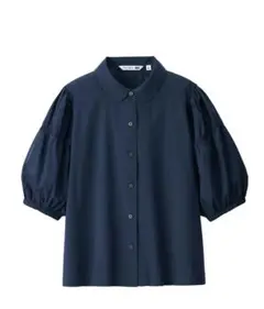 JW ANDERSON×UNIQLOパフスリーブブラウスM NAVYのサムネイル
