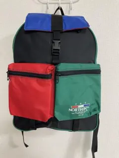 【希少90s 】リュック バックパック レトロ アウトドア 派手色 ヴィンテージ