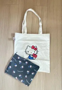 ハローキティ　トートバッグ　ポーチ　50周年記念