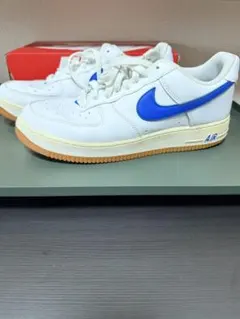 NIKE AIR FORCE 1 ホワイト ブルー ガムソール