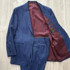 【美品】giotto オーダースーツ Biellesi ストライプ 日本製