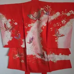 美品 しつけ糸付き 七五三 女の子着物 - メルカリ