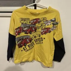 緊急車両　長袖　ロンティー　子供　110センチJUSTICE HEROES