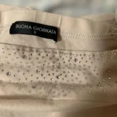 お値下げ☆BUONA GIORNATA キャミソール ピンクビジュー付き Sのサムネイル