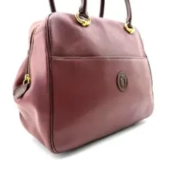 TRUSSARDI　トートバッグ　レザー　ゴールド金具　肩掛け　ロゴ刻印のサムネイル