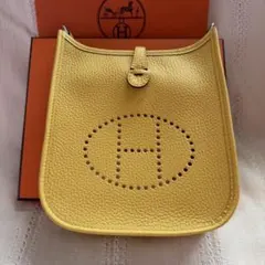 HERMES エルメス エブリンTPM ライム W刻印 