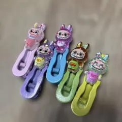カラフルキャラクター ヘアピン 5個セット　ラブブ