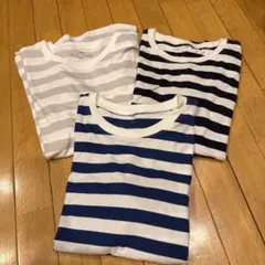無印良品　キッズ　ボーダーTシャツ　140cm 3枚セット