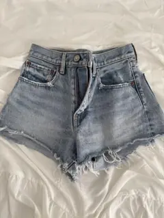MOUSSY ライトブルー デニムショートパンツ 0サイズ