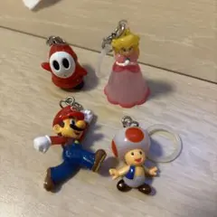 スーパーマリオ キャラクター キーホルダー 4種セット