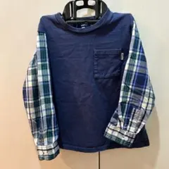 ships キッズ　カットソー　長袖　チェック