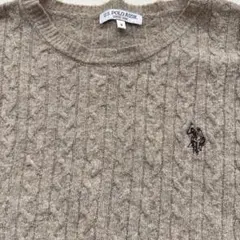 U.S. POLO ASSN. ケーブルニットセーター M
