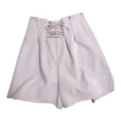 Nice claup ナイスクラップ　フロントレースアップショートパンツ