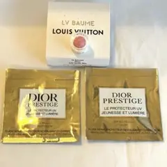 ルイ・ヴィトン リップバーム　030　口紅&Dior　日焼け止め化粧下地サンプル