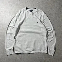 Polo Ralph Lauren サーマル ワッフル ロンT L 白 ポニー