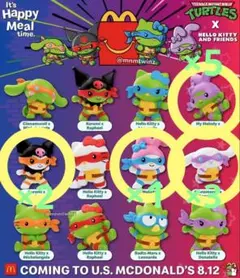 【海外限定品】マクドナルド ハッピーセット サンリオ×タートルズ