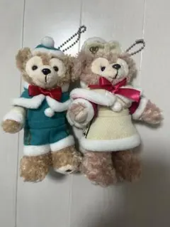 ダッフィー シェリーメイ クリスマス　ぬいぐるみバッジセット　2014