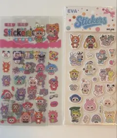 babythree シールセット 透明シール2枚＋ステッカー1枚