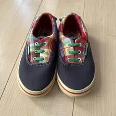 VANS ネイビー チェック柄 スニーカー