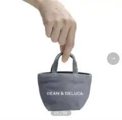 DEAN & DELUCA ミニトートバッグ ブラック ナチュラル 2個セット
