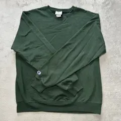 Champion エコ素材 ダークグリーン スウェット M
