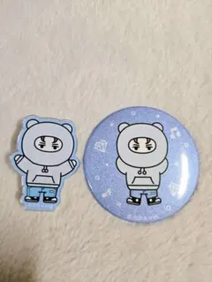 MINITEEN CAFE 缶バッジ　アクリルクリップ　NONVER バーノン