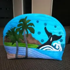 ハワイアンキルトポーチ