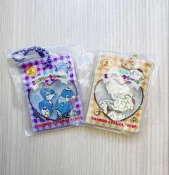 サンリオキャラクターズ フレイクシール風チャーム　ポムポムプリン　タキシードサム