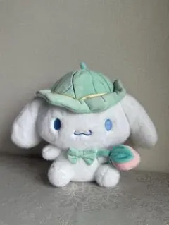 シナモロール　ぬいぐるみ 蓮の葉と花テーマ