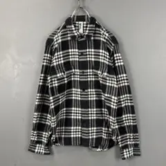 MHL. マーガレットハウエル 長袖 ネルシャツ チェックシャツ ブラック M