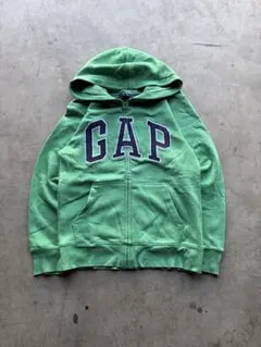 希少カラー Y2K 平成ギャル グランジ GAP ジップパーカー グリーン