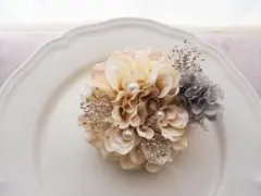 新春フェア⭐︎コサージュ ベージュ　入学式　卒業式　入園式　卒園式