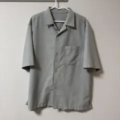 グレー 半袖シャツ ポケット付き