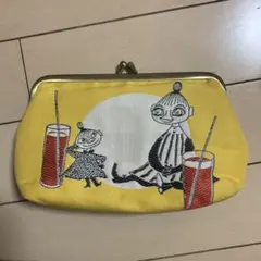 サンスター　ムーミン　桐生織 がま口 ポーチ リトルミイ