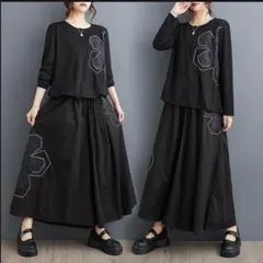 大きいサイズ レディース セットアップ　スカート　春夏 秋 新品 長袖