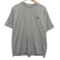 champion チャンピオン　ヴィンテージ　古着　tシャツ グレー　刺繍